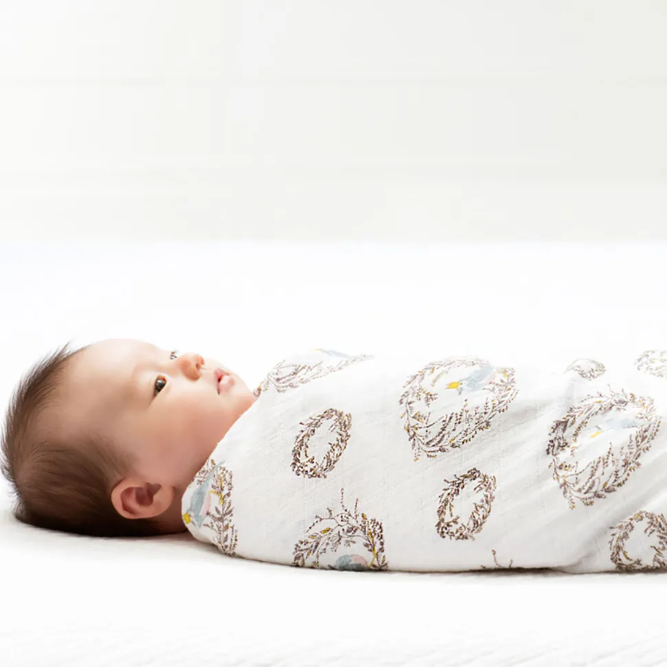 Aden + Anais Classic Swaddle Wraps, 4 Pack - Birdsong