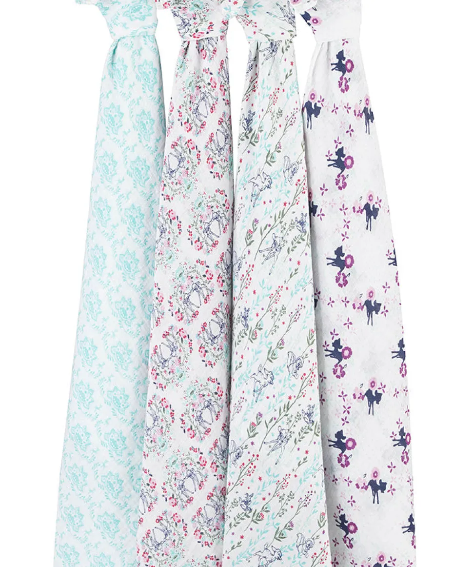 Aden + Anais Disney Baby Classic Swaddle Wrap, 4 Pack - Bambi