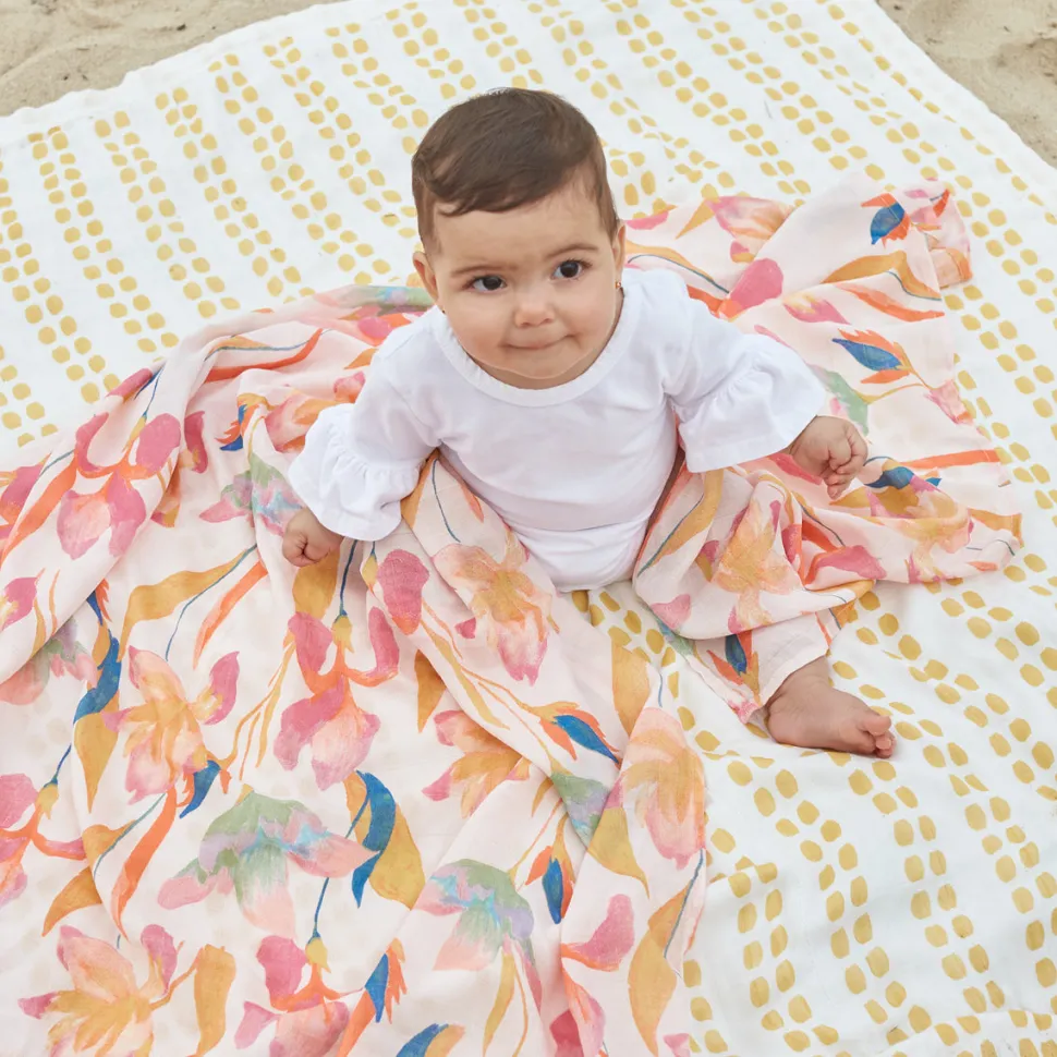 Aden + Anais Silky Soft Dream Blanket - Marine Gardens