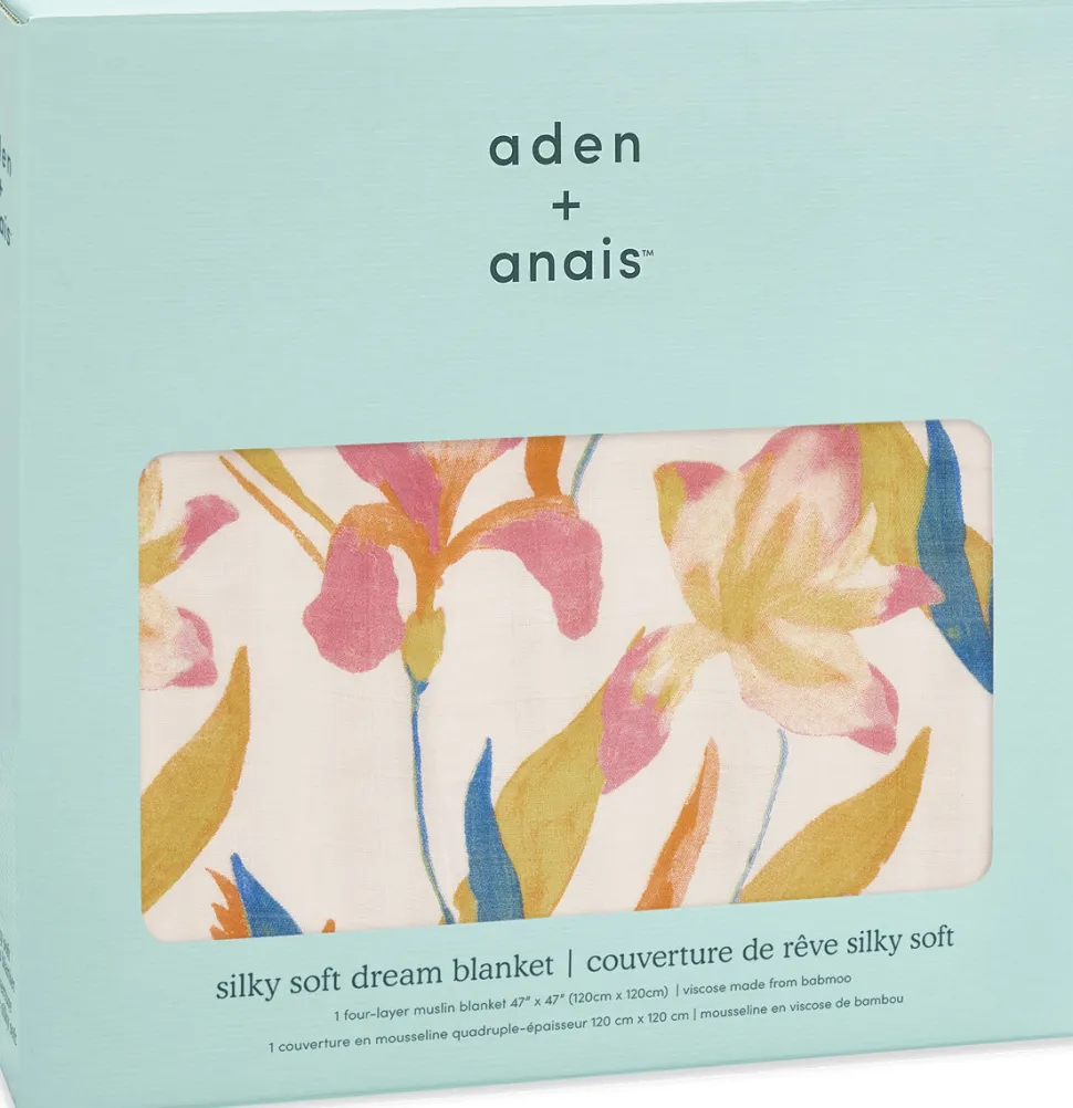 Aden + Anais Silky Soft Dream Blanket - Marine Gardens