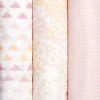 Aden + Anais Silky Soft Swaddles - 3-Pack - Metallic Primrose Birch