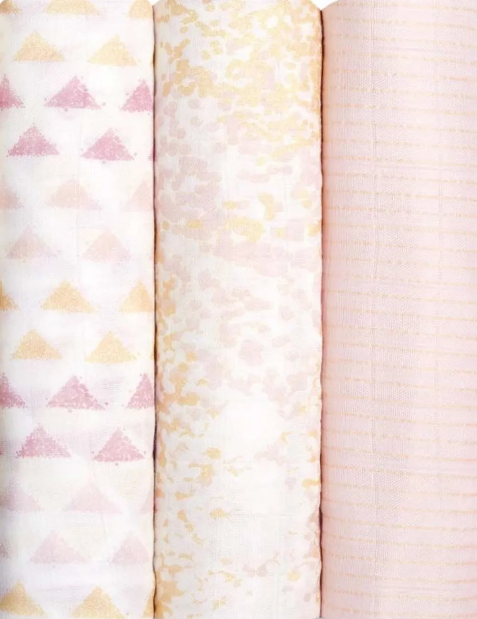 Aden + Anais Silky Soft Swaddles - 3-Pack - Metallic Primrose Birch