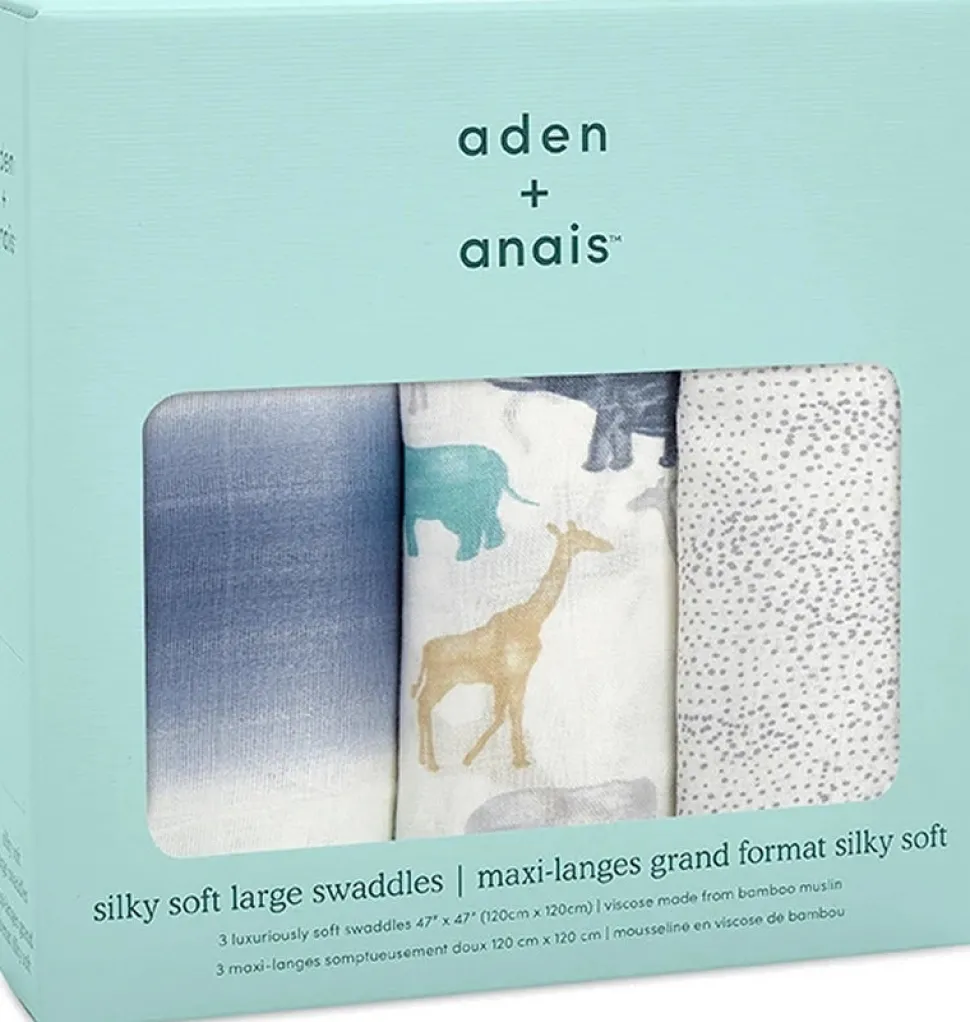 Aden + Anais Silky Soft Swaddle - 3 Pack - Expedition