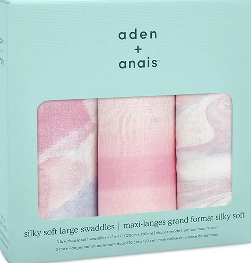 Aden + Anais Silky Soft Swaddle - 3 Pack - Florentine