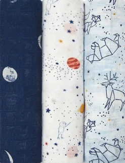 Aden + Anais Silky Soft Swaddles - 3-Pack - Stargaze