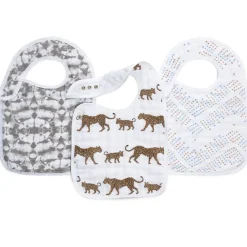 Aden + Anais Snap Bibs, 3 Pack - Hear Me Roar