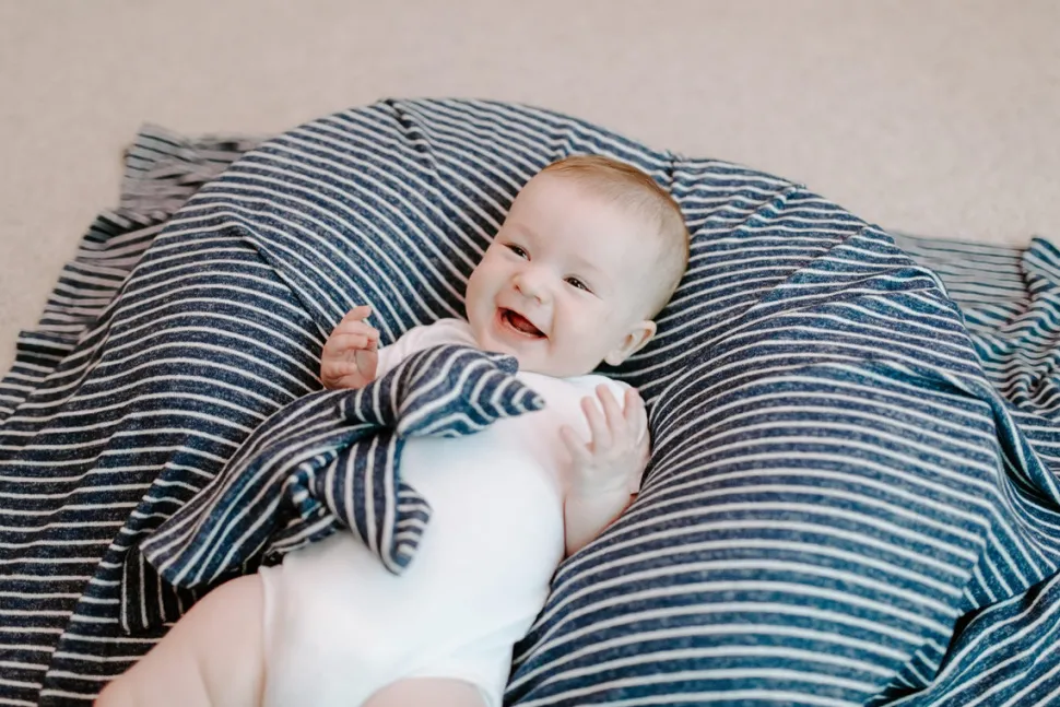 Aden + Anais Snuggle Knit Newborn Gift Set - Navy Stripe