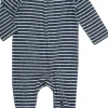 Aden + Anais Snuggle Knit Footie - Navy Stripe (6-9 Months)