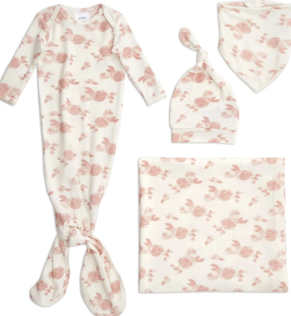 Aden + Anais Snuggle Knit Newborn Gift Set - Rosettes