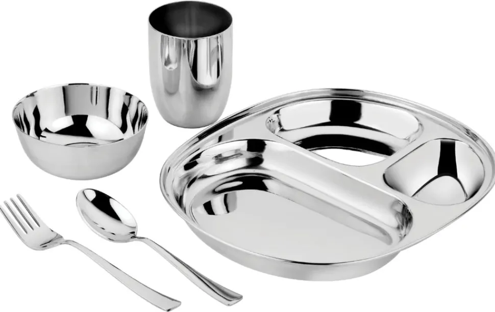 Ahimsa Stainless Steel Mindful Mealtime Set - Classic