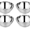 Ahimsa Stainless Steel Smart Snacking Bowls (Set of 4) - Classic