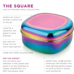Ahimsa The Square Stainless Steel Food Container - Classic