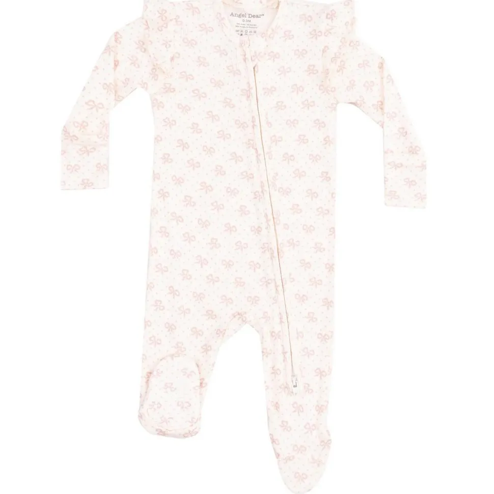 Angel Dear 2 Way Zipper Ruffle Sleeves Footie