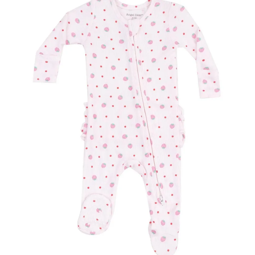 Angel Dear 2 Way Zipper Ruffle Back Footie