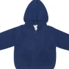 Angel Dear Chenille Hoodie, 0-6 Months - Navy
