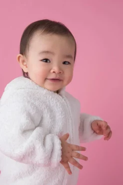 Angel Dear Chenille Hoodie, 6-12 Months - White