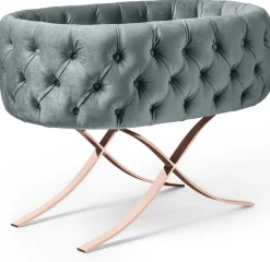 Aristot Bassinet - Velvet Button Dusty Blue
