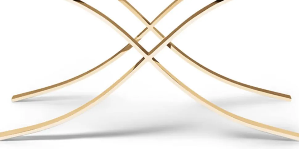 Aristot Curule Base - Gold