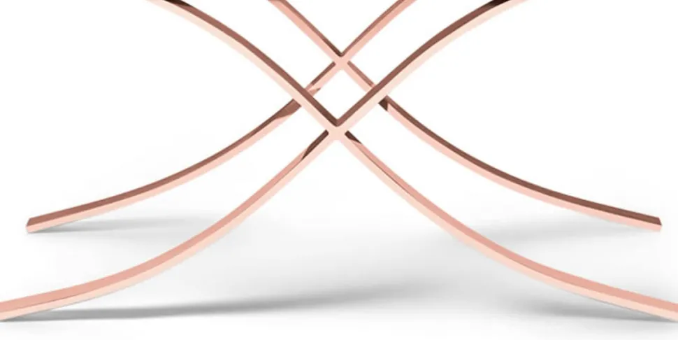 Aristot Curule Base - Rose Gold