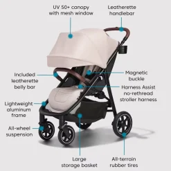 Baby Jogger City Mini Air Lightweight Stroller - Frosted Ivory