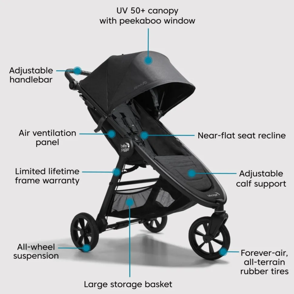 Baby Jogger City Mini GT2 Travel System - Opulent Black