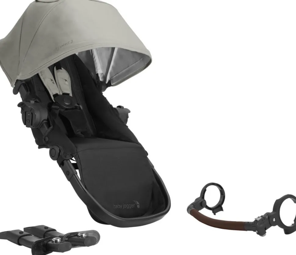 Baby Jogger City Select 2 Second Seat Kit - Eco Collection - Frosted Ivory