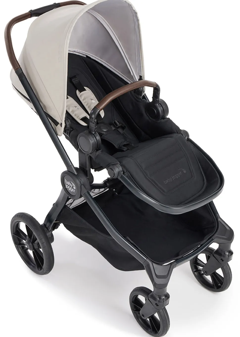 Baby Jogger City Sights Stroller + Accessory Bundle - Frosted Ivory