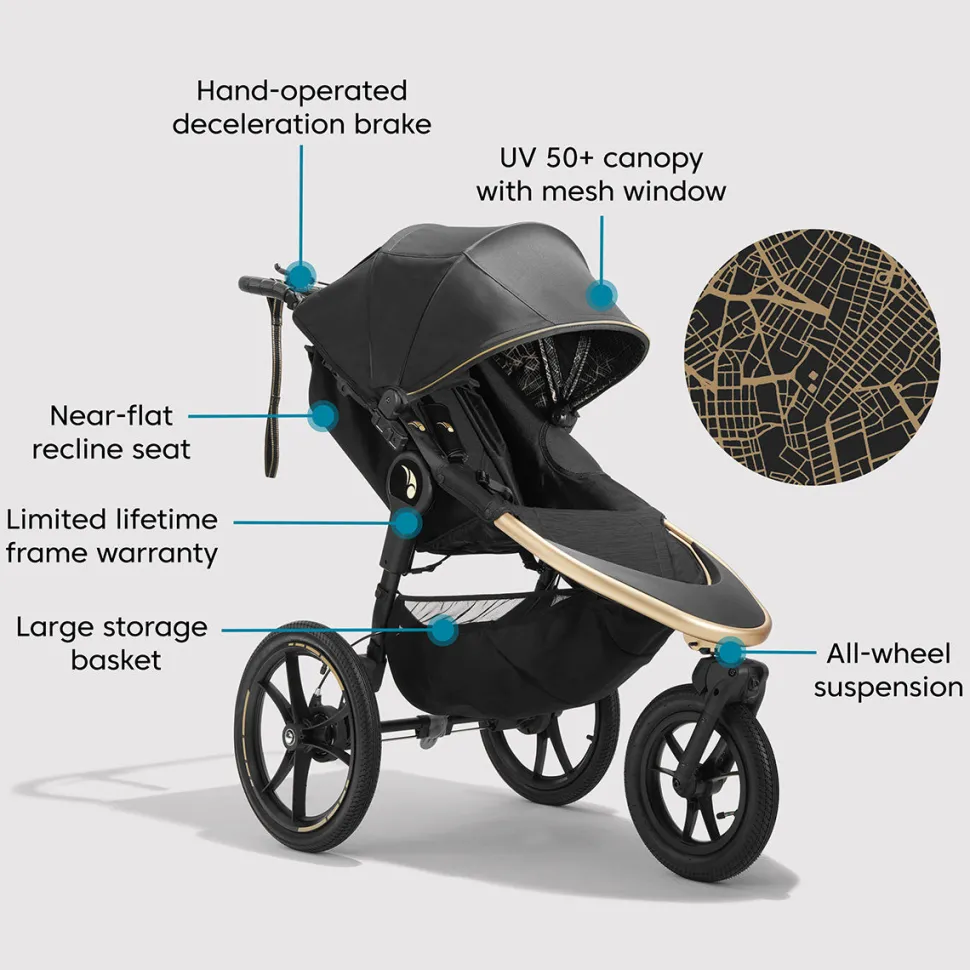 Baby Jogger x Robin Arzón Summit X3 Jogging Stroller - City Royalty