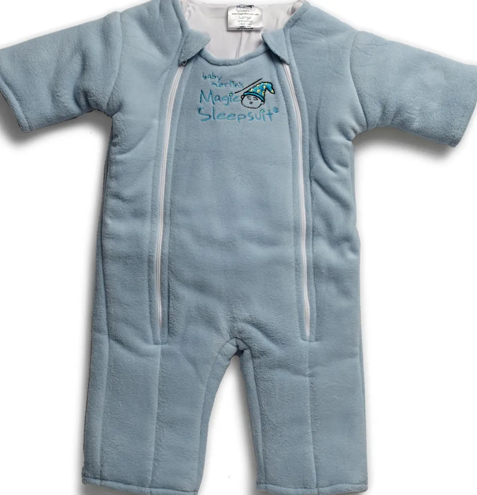 Baby Merlin Magic Sleep Suit, Microfleece - 6-9 Months - Blue (Large)
