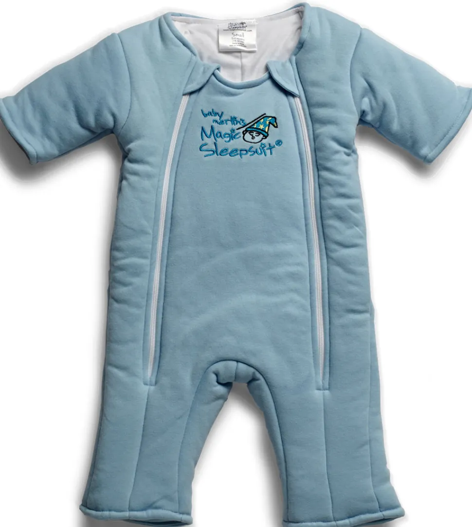 Baby Merlin Magic Sleep Suit, Cotton - 3-6 Months - Blue (Small)