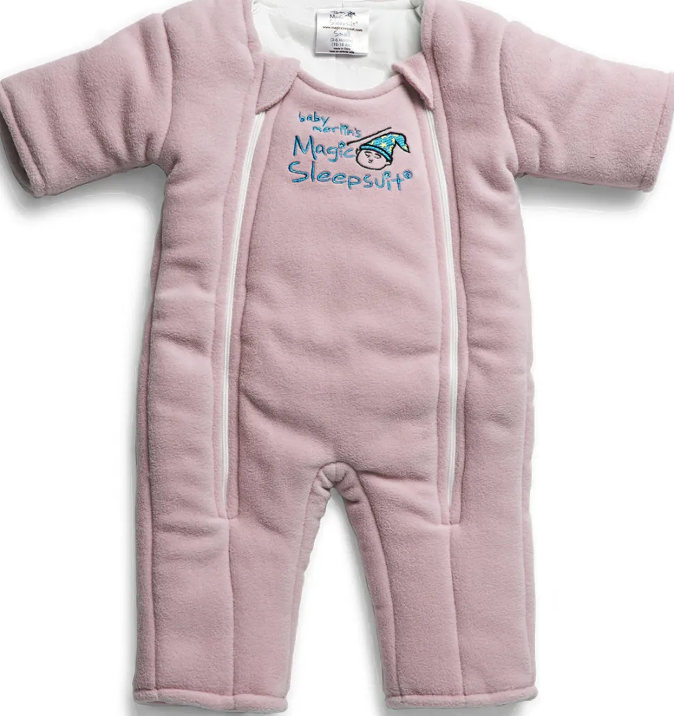 Baby Merlin Magic Sleep Suit, Microfleece - 3-6 Months - Pink (Small)