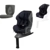 Babyark Classic Convertible Car Seat + Exta Cover + Cup Holder Foodie Bundle - Charcoal Grey / Midnight Blue