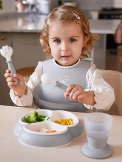 BabyBjorn Baby Spoon and Fork, 4 pcs - gray