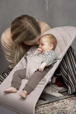 BabyBjorn Bouncer + Toy Bundle - Bliss (Cotton) Sand Gray