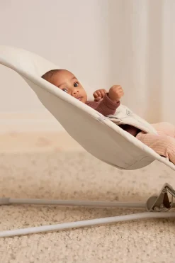 BabyBjorn Bouncer Balance Soft, Light Gray Frame, Tri-Fabric Light Beige