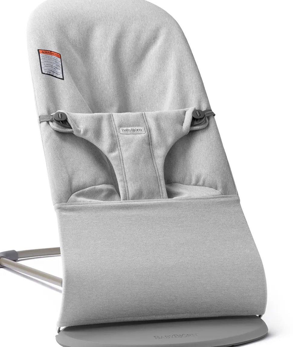 BabyBjorn Bouncer Bliss, Dark Gray Frame Woven Melange, Light Gray