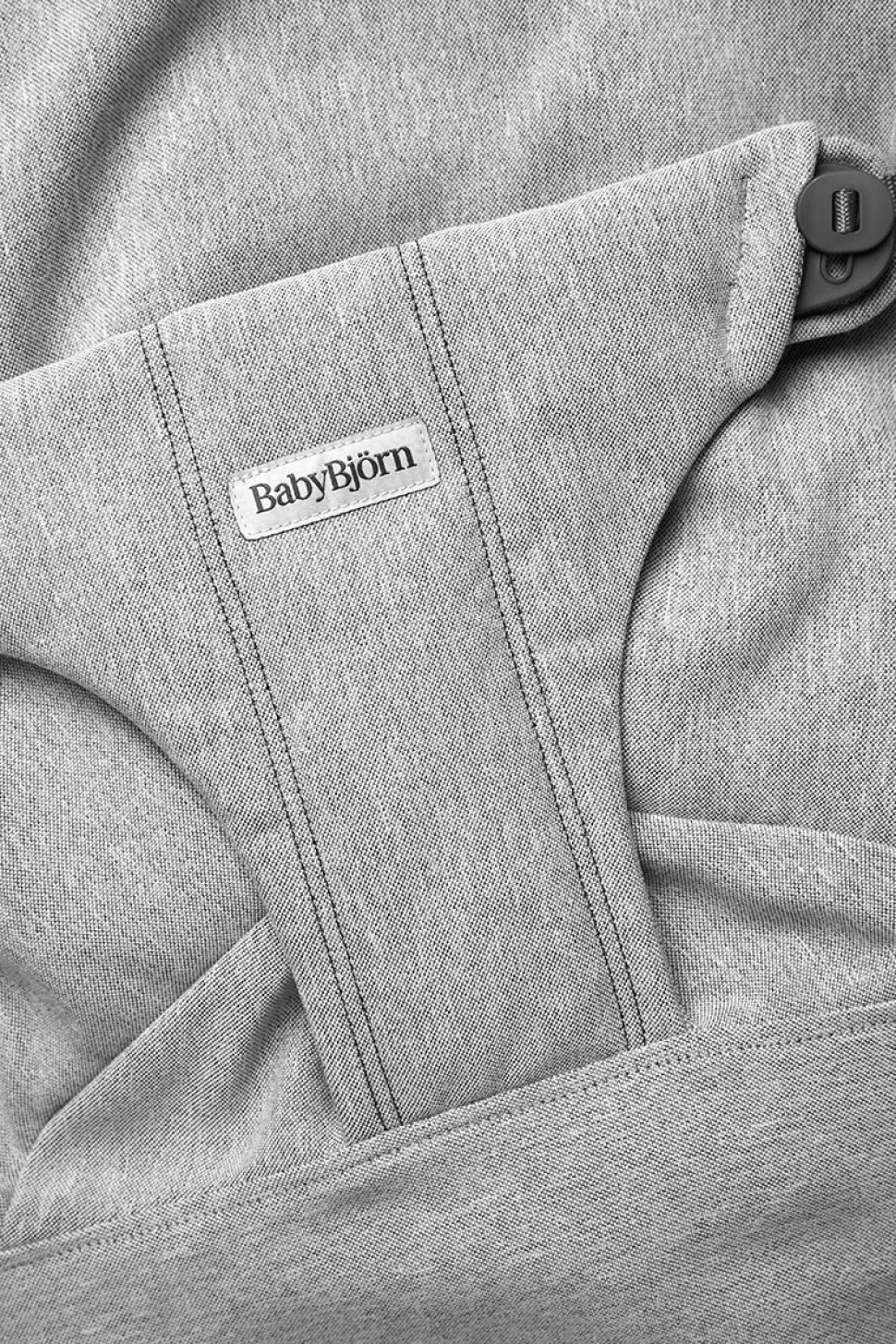 BabyBjorn Bouncer Bliss, Dark Gray Frame Woven Melange, Light Gray