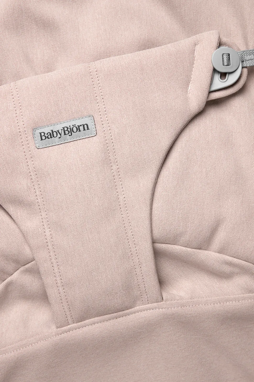 BabyBjorn Bouncer Bliss, Light Gray Frame Woven Melange, Light Pink