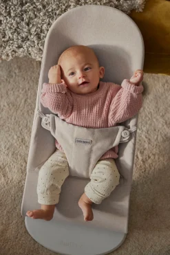 BabyBjorn Bouncer Bliss Woven Melange, Light Beige