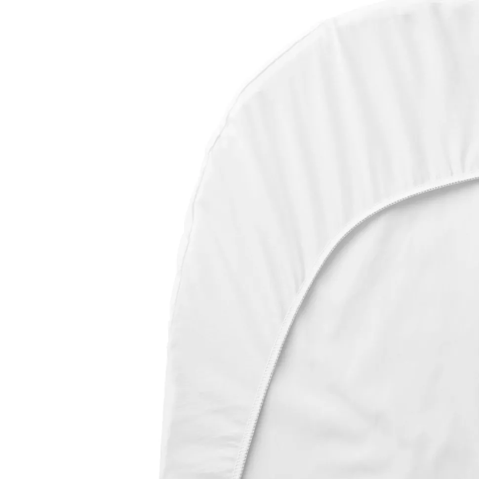 BabyBjorn Fitted Sheet for Baby Crib - White