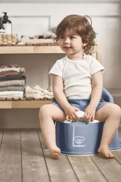 BabyBjorn Potty Chair - Deep Blue/White