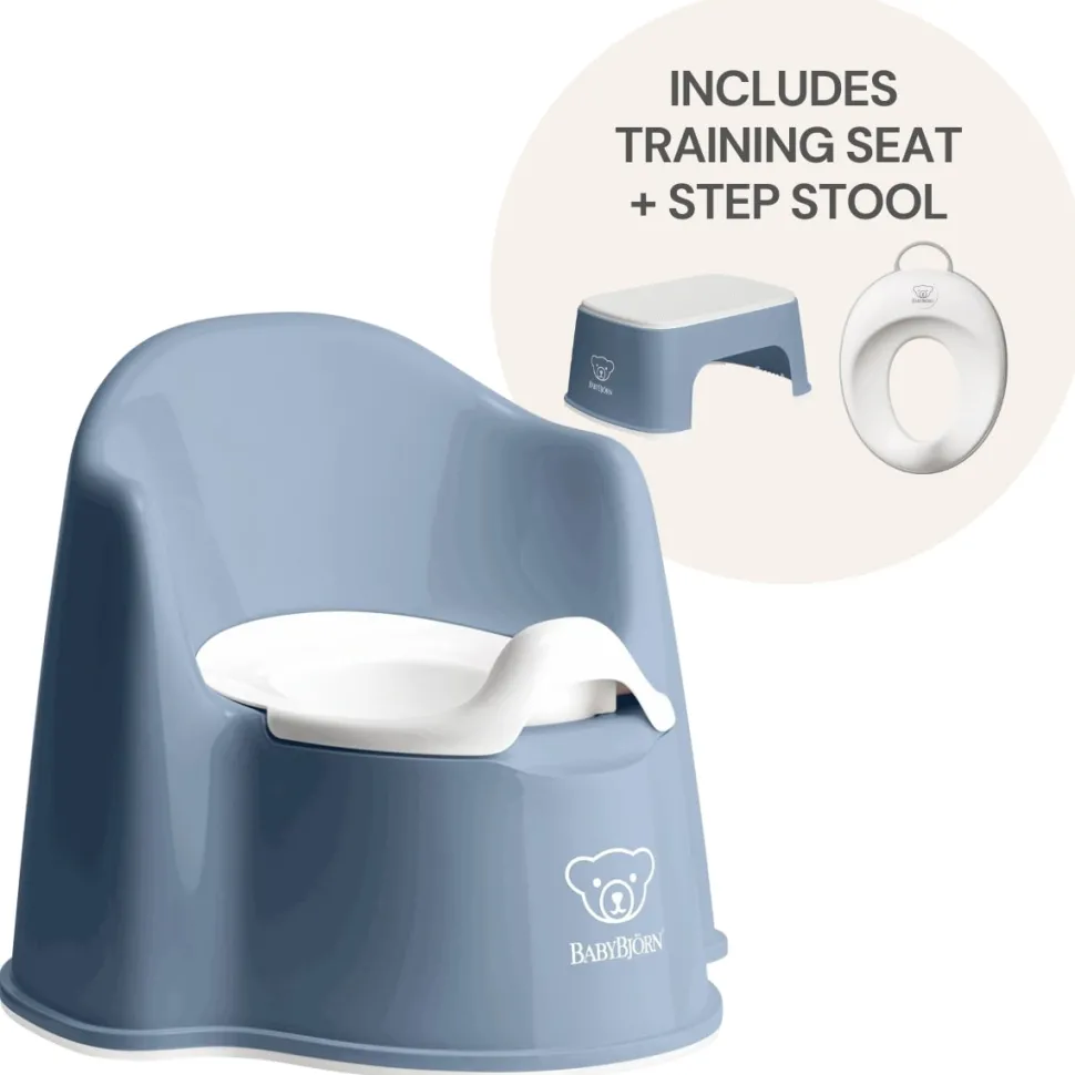 BabyBjorn Potty Training Bundle - Deep Blue / White