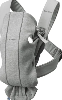 BabyBjörn Baby Carrier Mini 3D Jersey, Light Gray