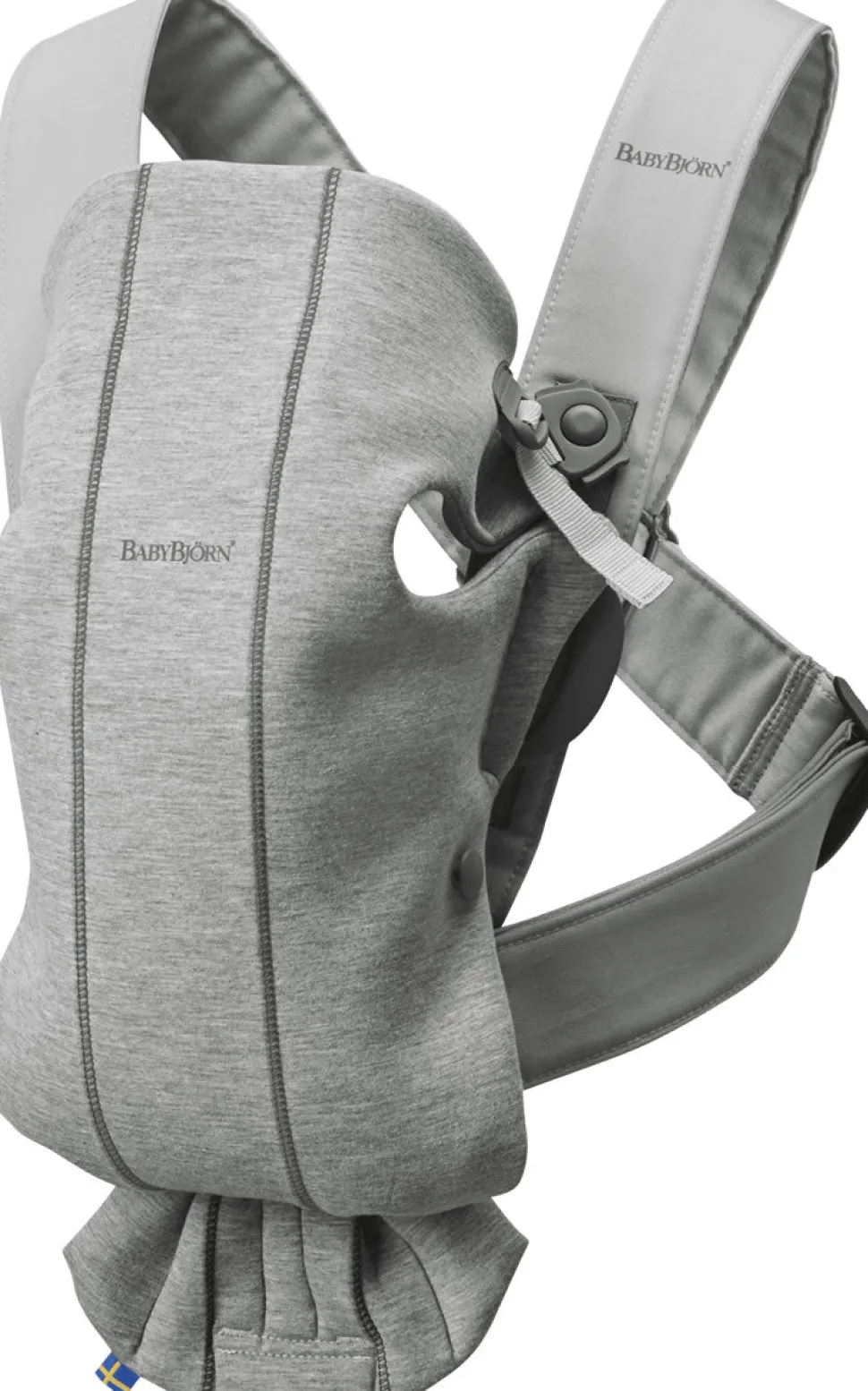 BabyBjörn Baby Carrier Mini 3D Jersey, Light Gray