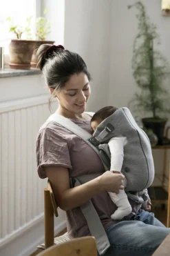BabyBjörn Baby Carrier Mini 3D Jersey, Light Gray