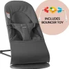 BabyBjörn Bouncer + Toy Bundle - Balance Soft (Tri-Fabric) Dark Gray / Flying Friends
