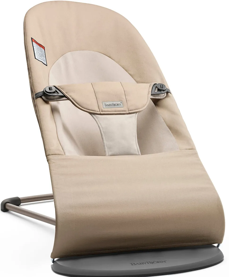 BabyBjörn Bouncer Balance Soft, Dark Gray Frame Cotton Khaki/Grey