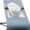 BabyBjörn Bouncer Balance Soft, Black Frame Cotton/Jersey Blue/Grey