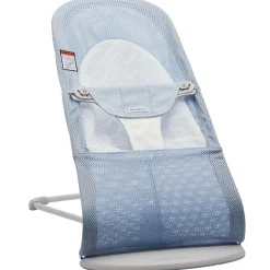 BabyBjörn Bouncer Balance Soft, Light Gray Frame Mesh Sky Blue/Grey