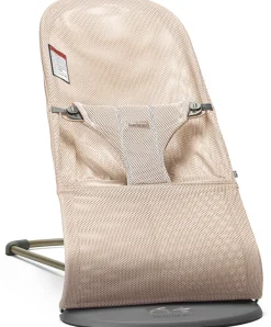 BabyBjörn Bouncer Bliss, Dark Gray Frame Mesh Pearly Pink